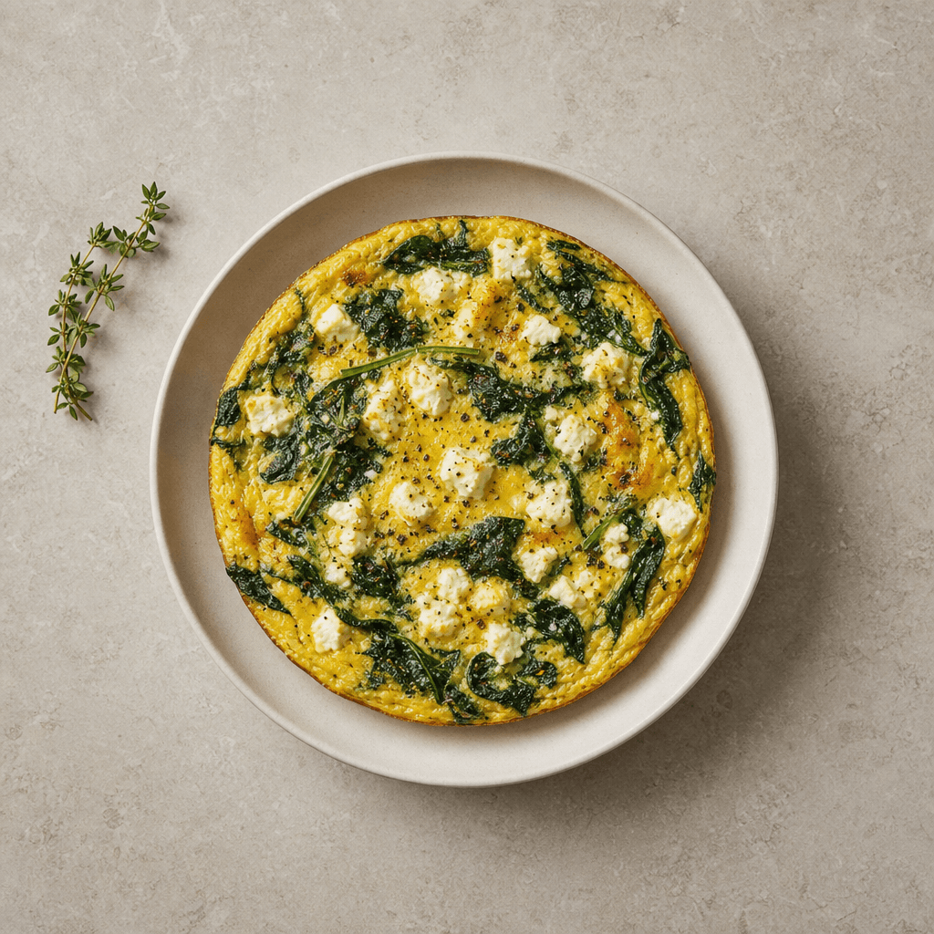 Italian Frittata with Spinach and Feta