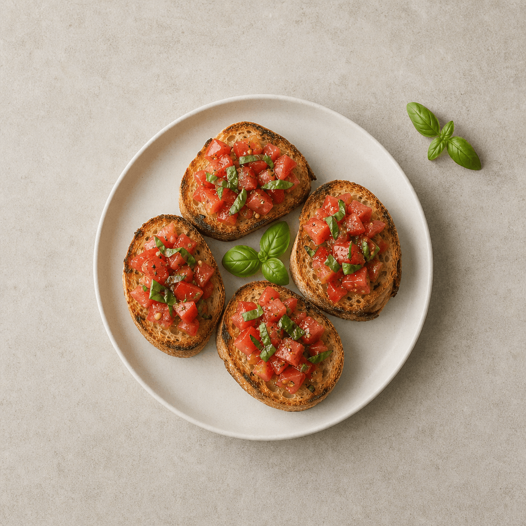 Bruschetta with Tomato and Basil