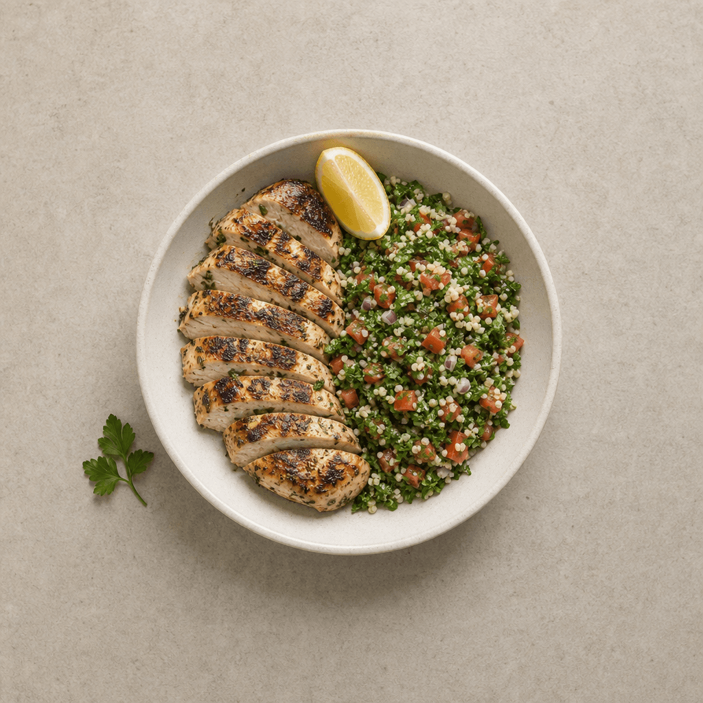 Mediterranean Grilled Chicken with Tabbouleh