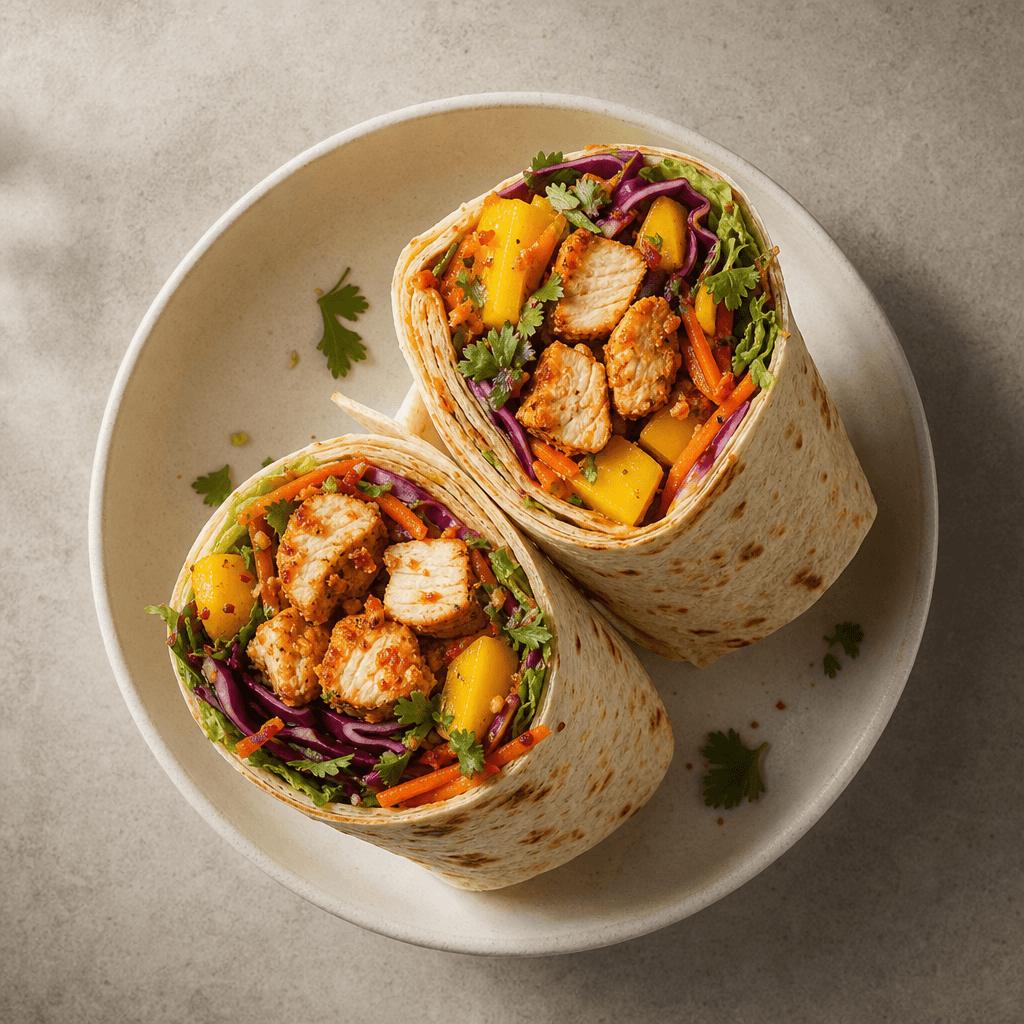Spicy Mango Chicken Wrap