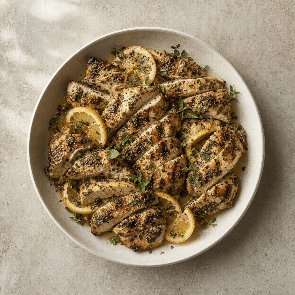 Mediterranean Lemon Herb Grilled Chicken