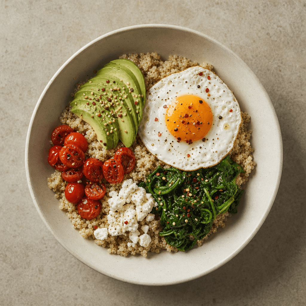 Savory Breakfast Quinoa Bowl