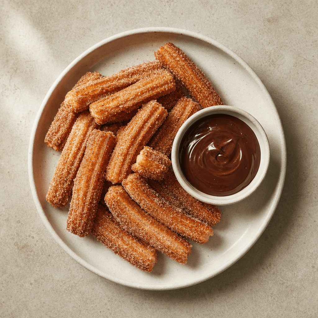Churros with Chocolate Sauce