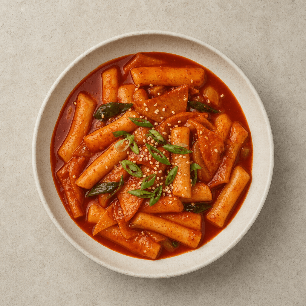 Korean Spicy Rice Cakes (Tteokbokki)