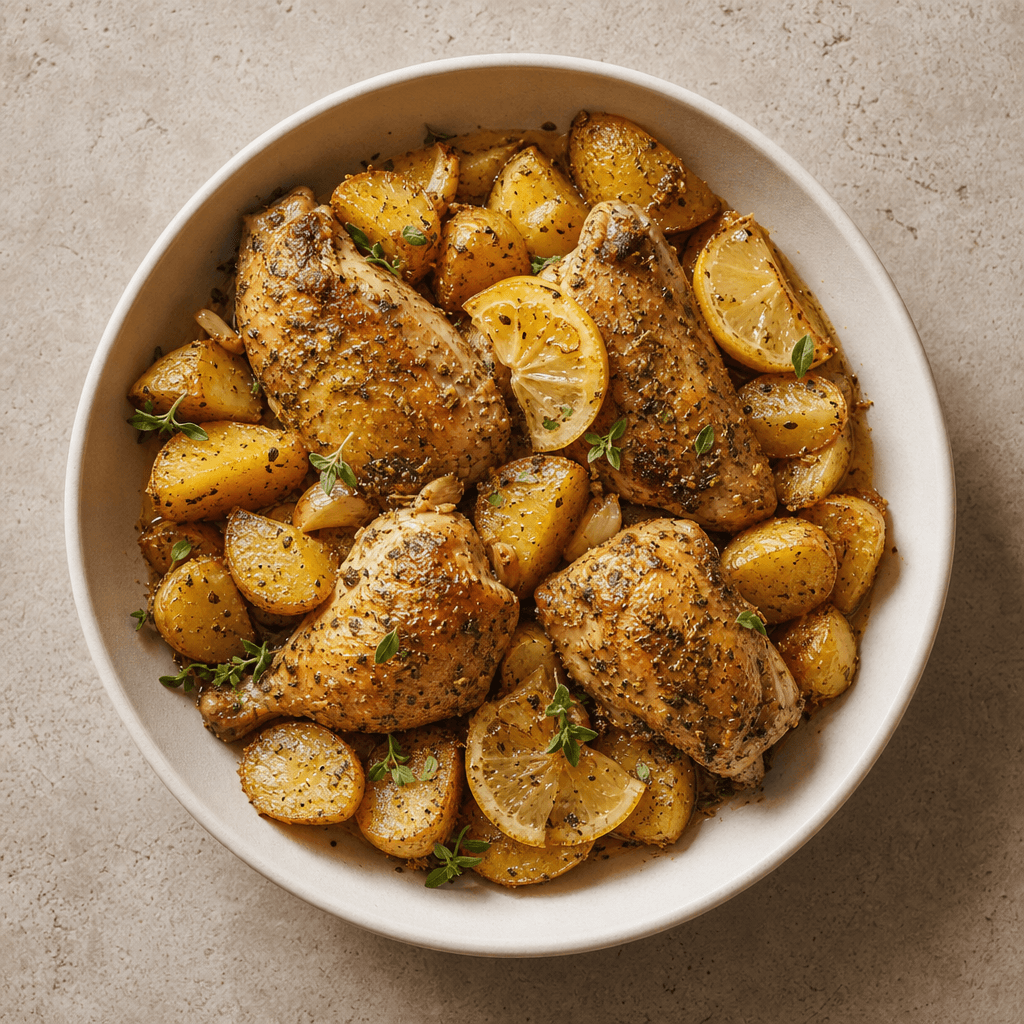 Greek Lemon Chicken with Potatoes