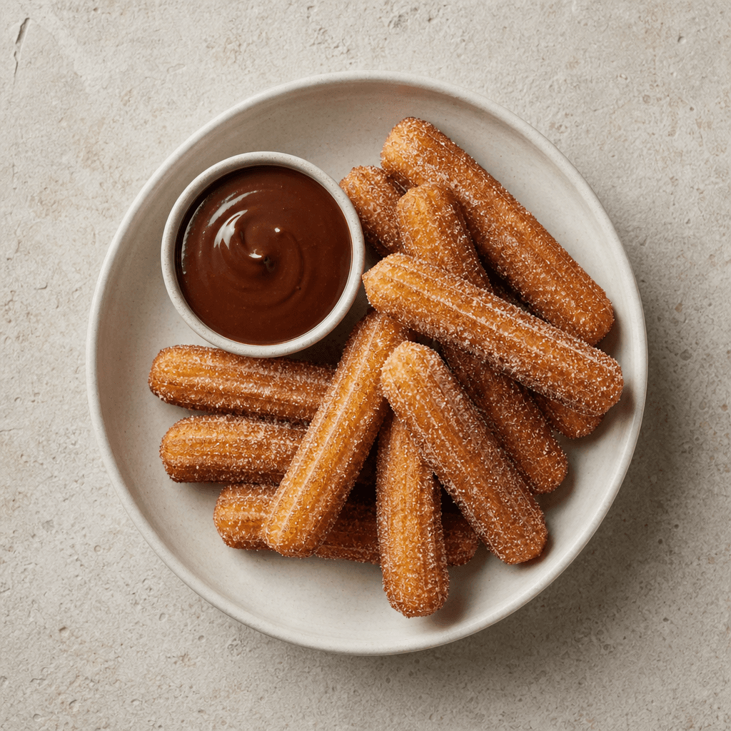 Churros with Chocolate Sauce